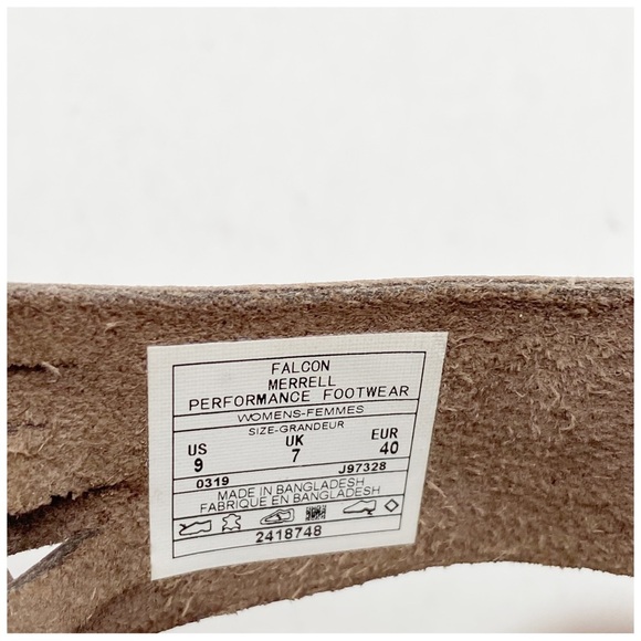 Merrell Falcon Woven‎ Brown Sandals Size 9 - Picture 11 of 11
